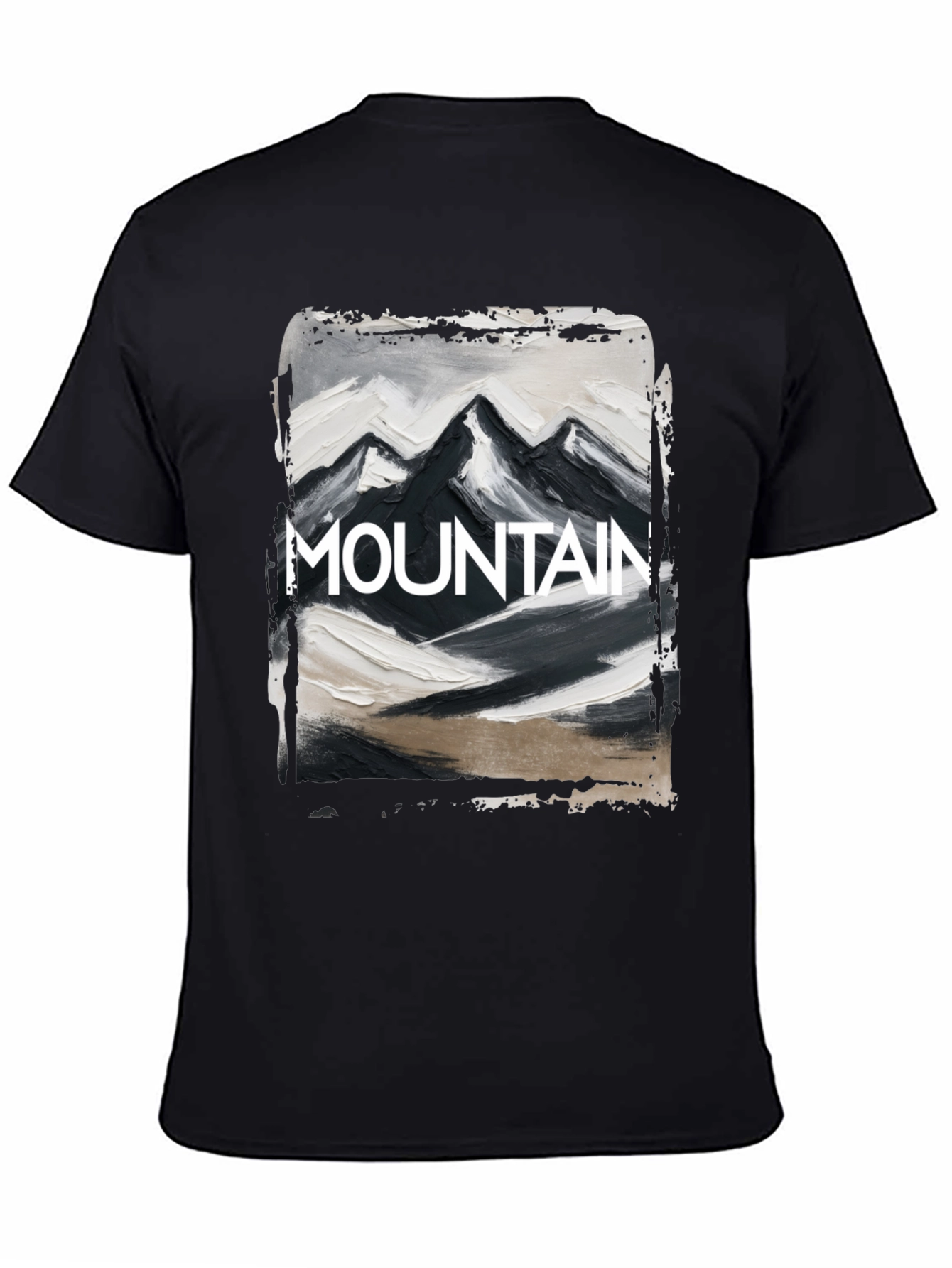 Black Mountain Graphic Tee - Black Cotton Blend view 4