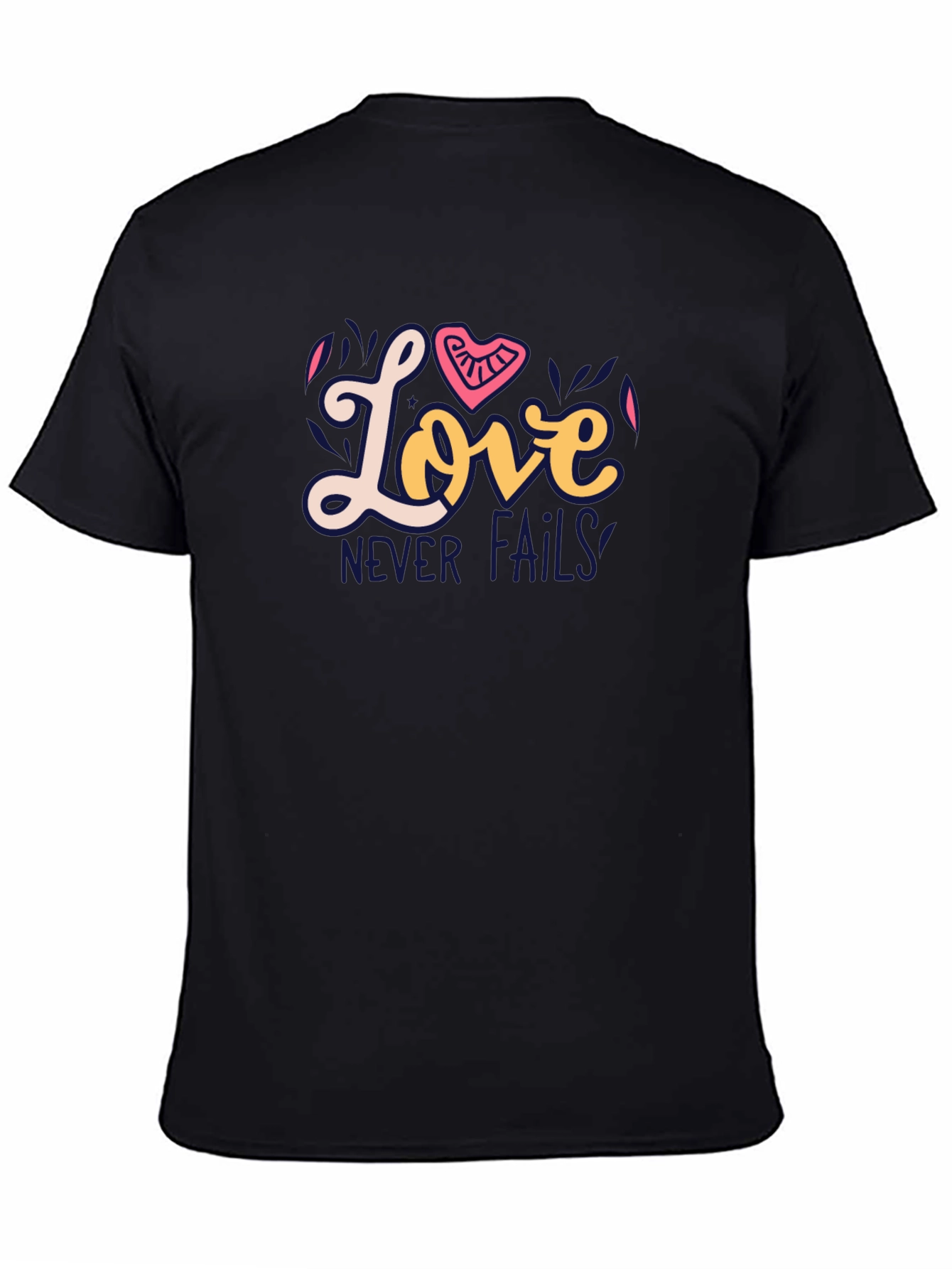 Black Love Never Fails Graphic Tee view 4