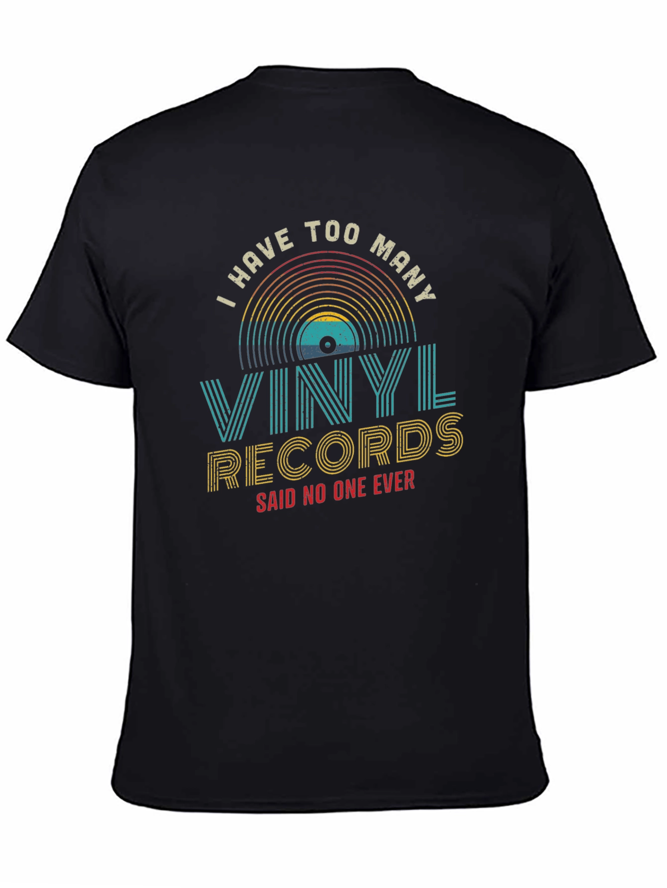 Black Vinyl Records T-Shirt - I Have Too Many! view 4