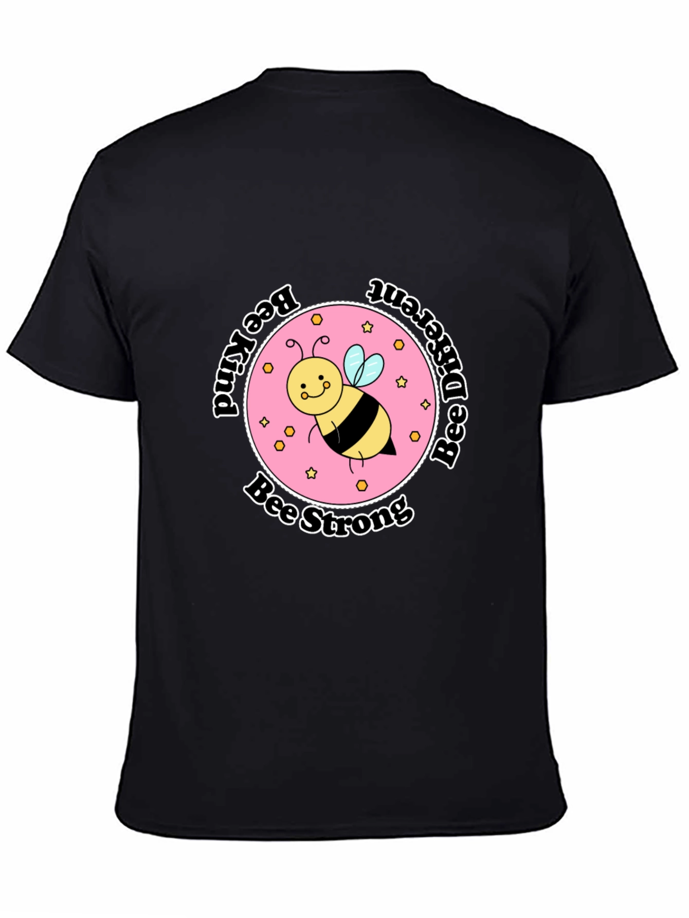 Black Bee Kind T-Shirt - Positive Vibes view 4