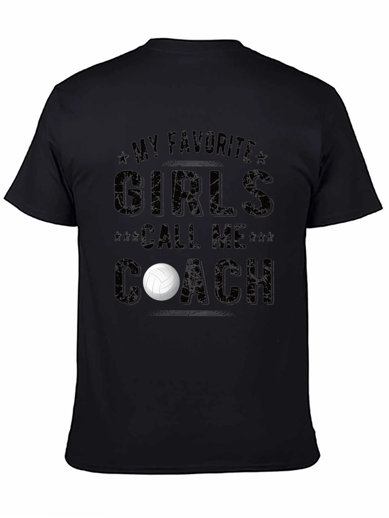Black My Favorite Girls Call Me Coach T-Shirt view 4
