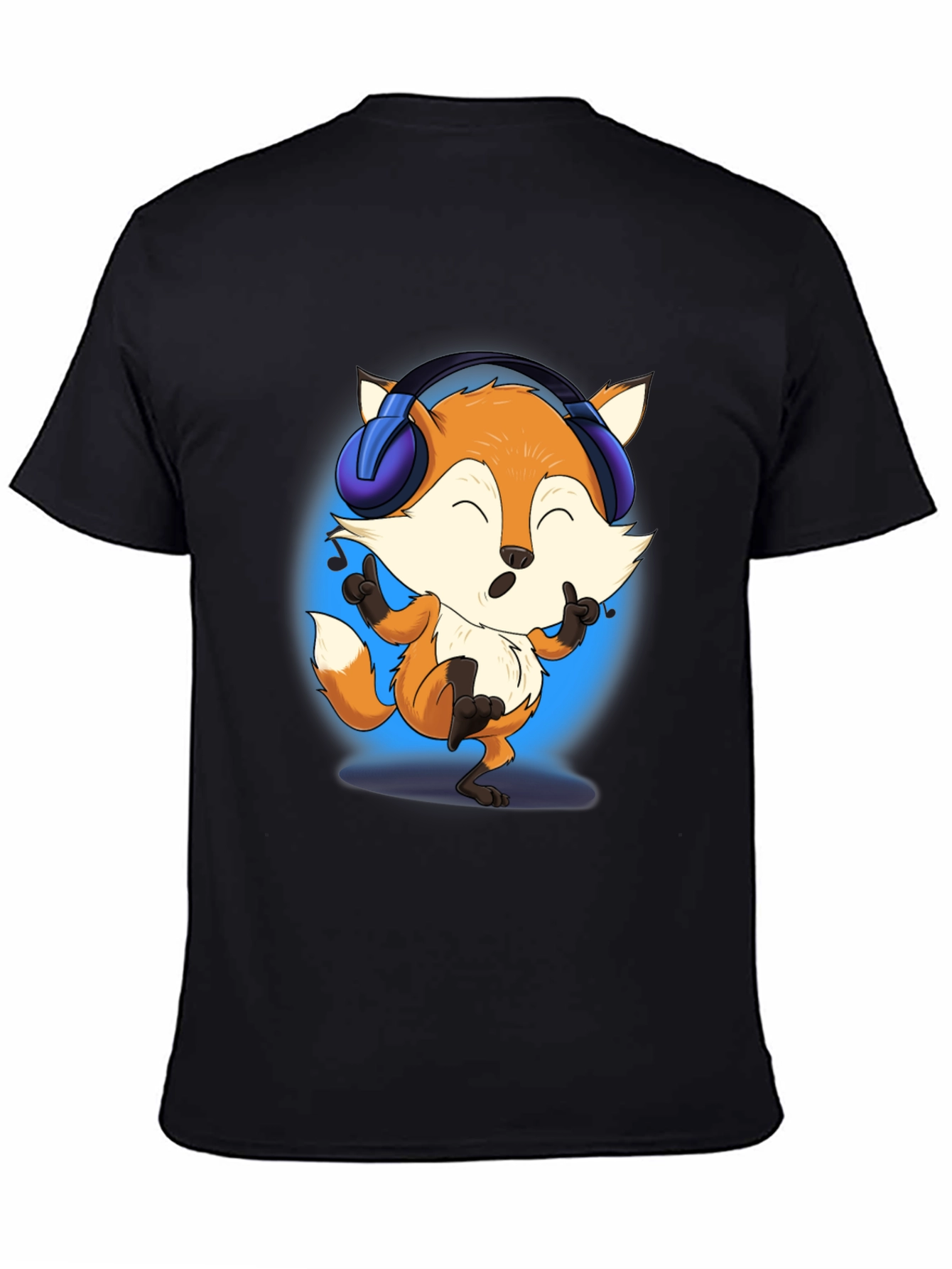 Black Funky Fox Tee view 4