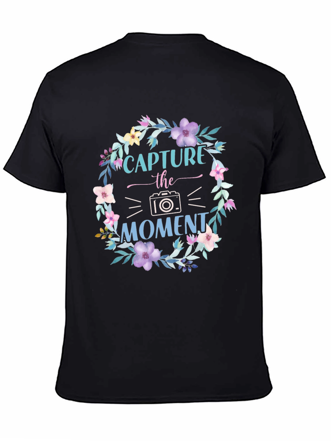 Black Capture the Moment Floral T-Shirt view 4