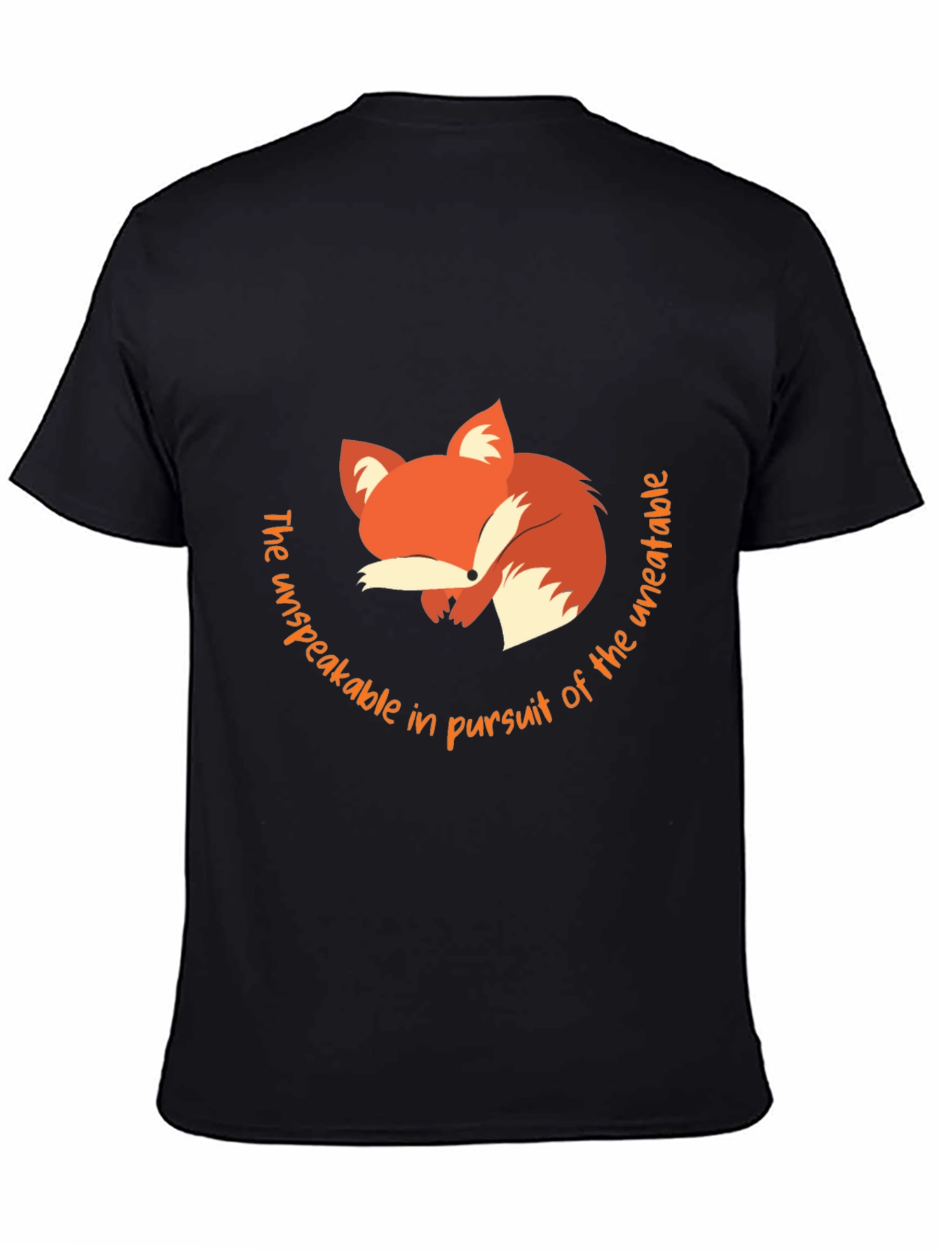 Black Fox Graphic Tee -  Unspeakable Pursuit T-Shirt view 4