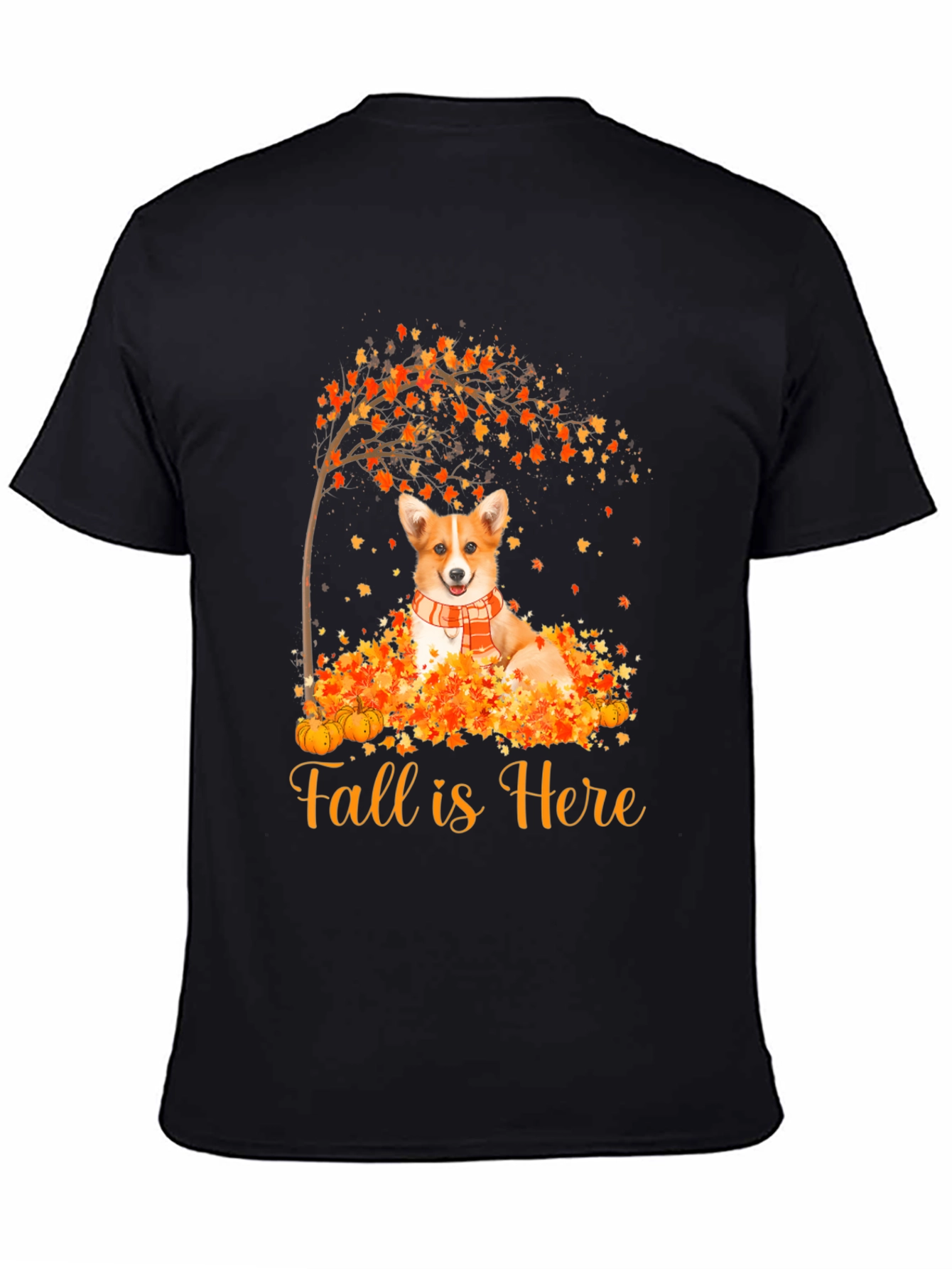 Fall Corgi Graphic Tee - 4