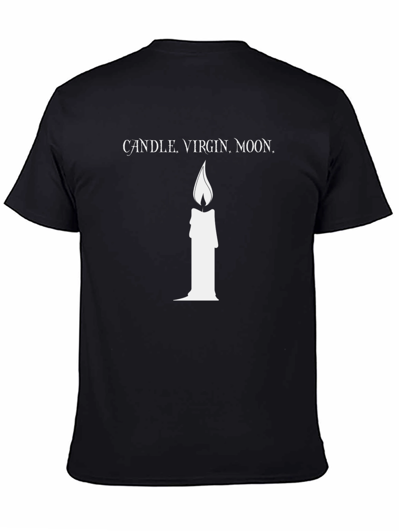 Black Candle, Virgin, Moon Tee - Stylish Graphic T-Shirt view 4