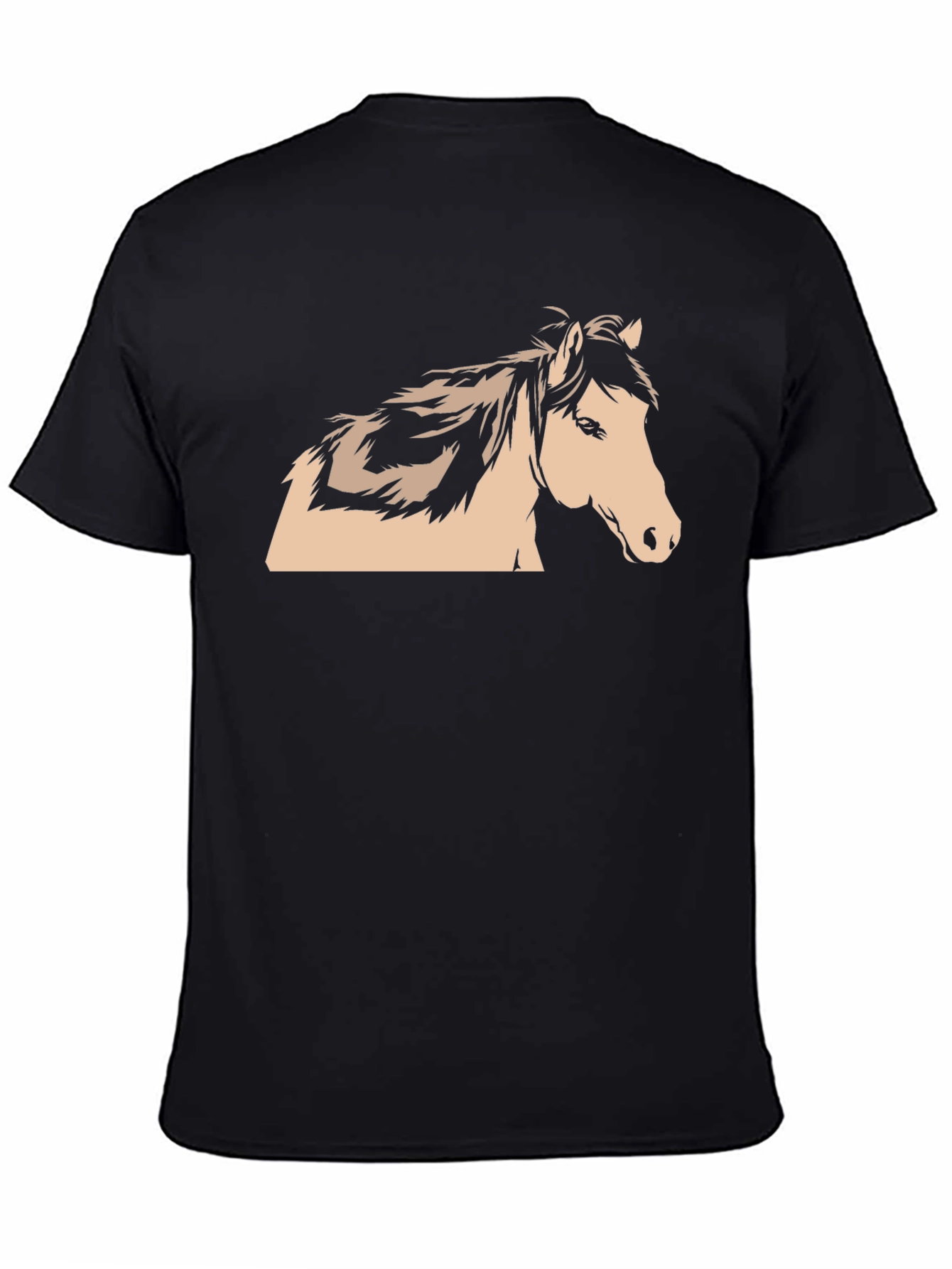 Horse Graphic Tee - Men's Short Sleeve Crewneck T-Shirt - 4