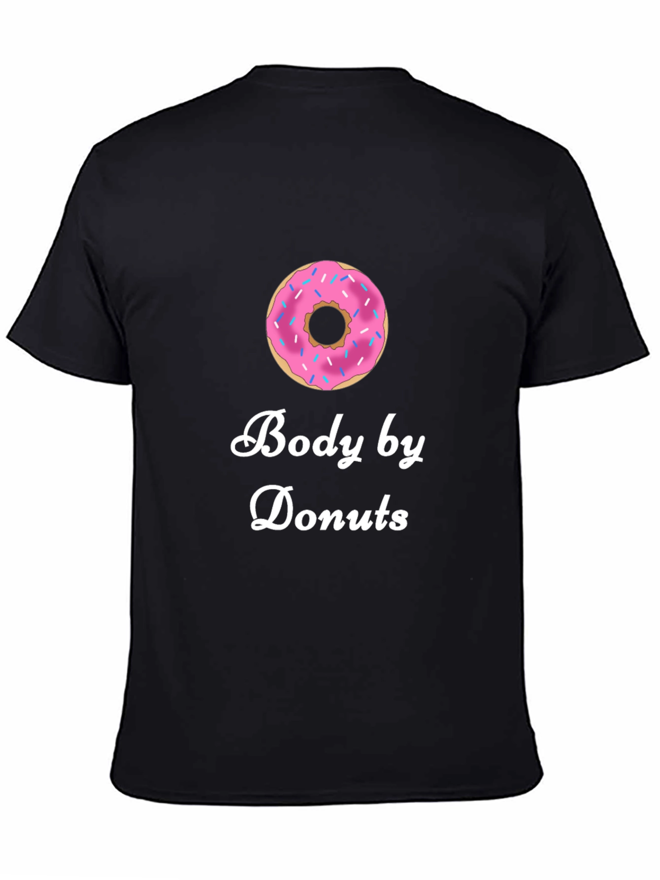 Black Body by Donuts T-Shirt - Funny Foodie Tee view 4