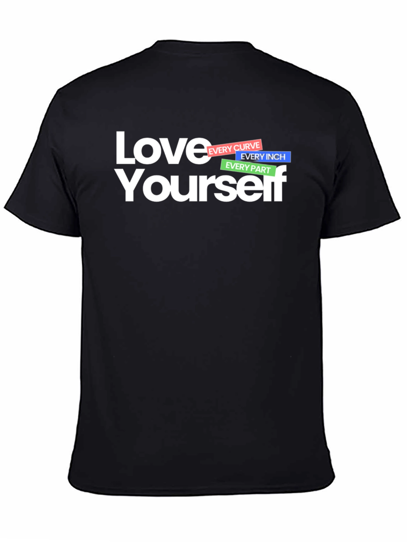 Black Love Yourself Graphic T-Shirt - Black view 4