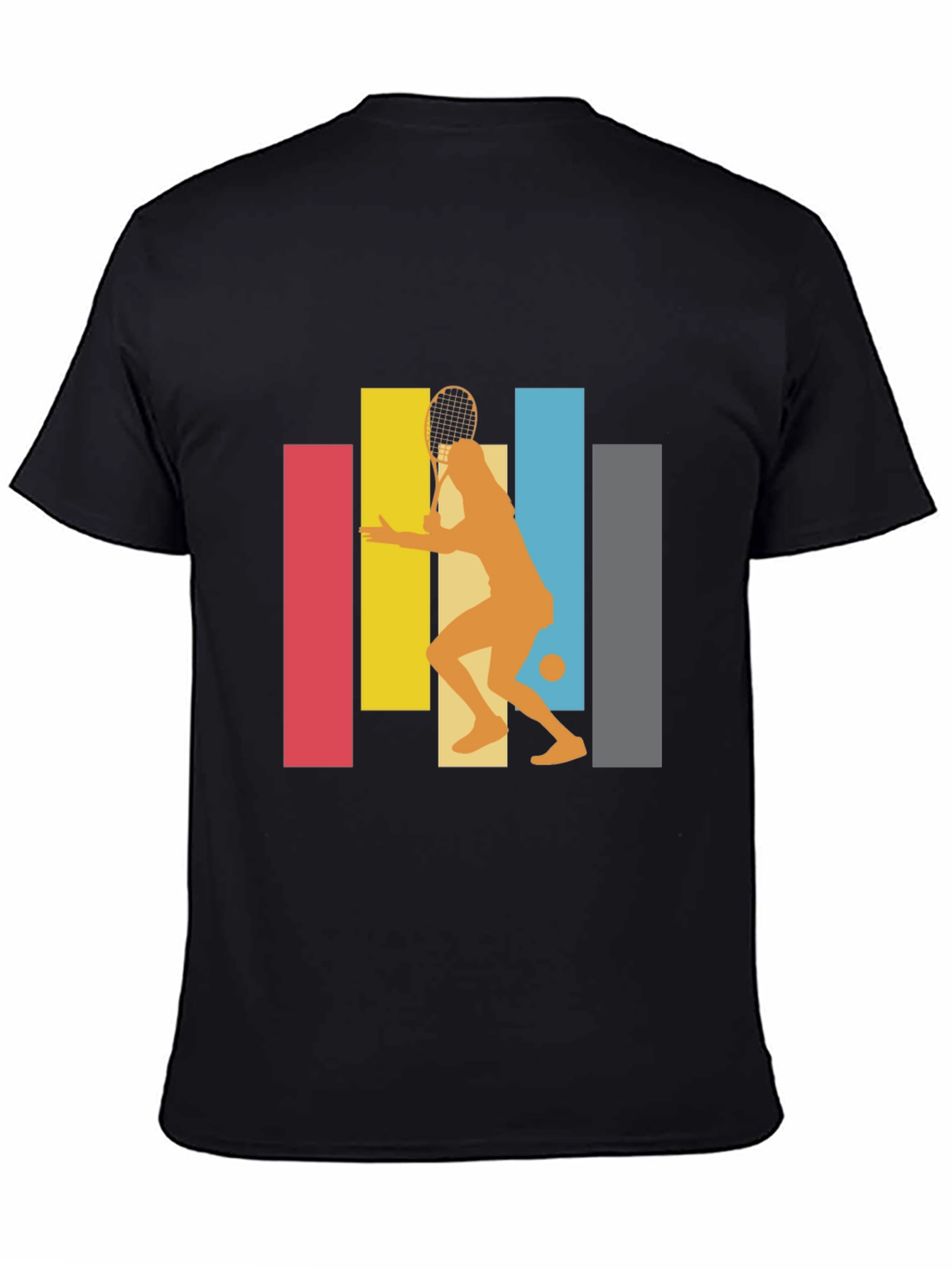 Retro Tennis Player Graphic Tee - Stylish & Unique Design - 4