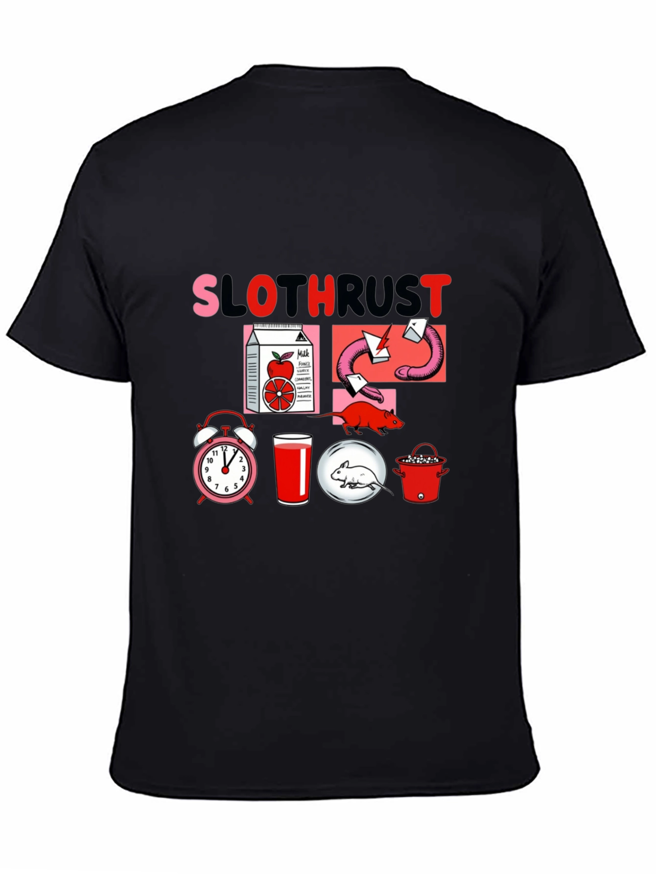 Black Slothrust Graphic Tee - Quirky & Cool view 4