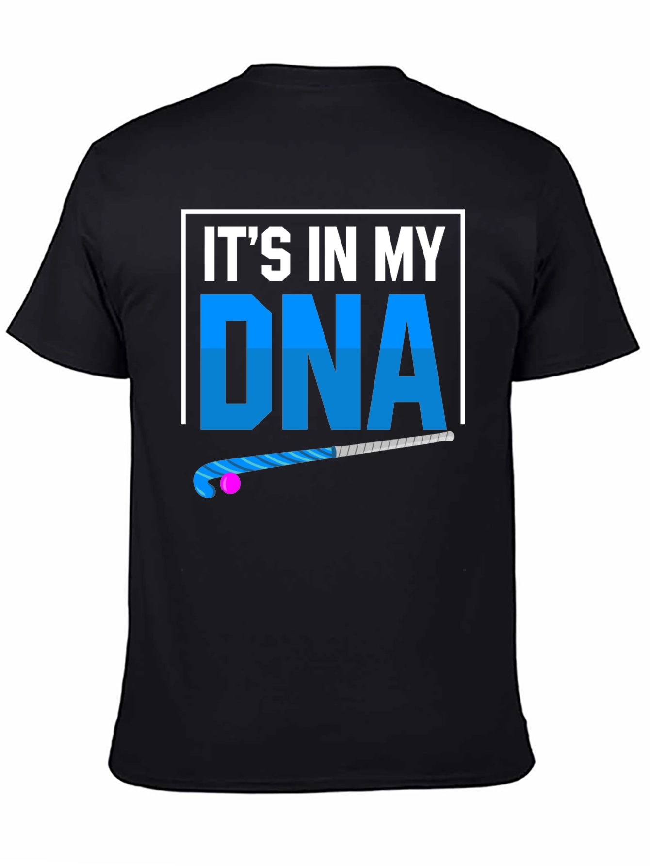 Black It's In My DNA Field Hockey T-Shirt view 4