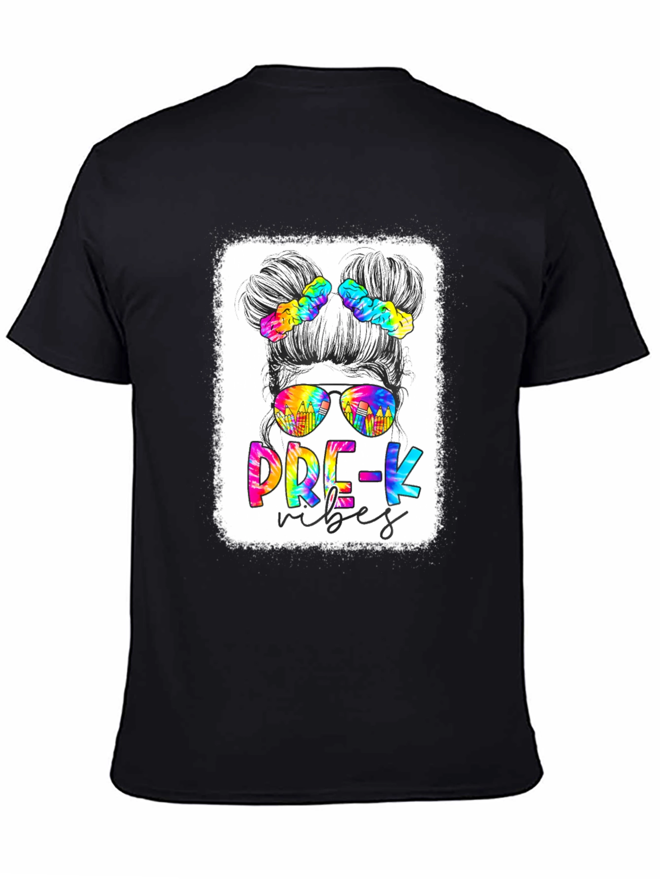 Pre-K Vibes Messy Bun T-Shirt - 4
