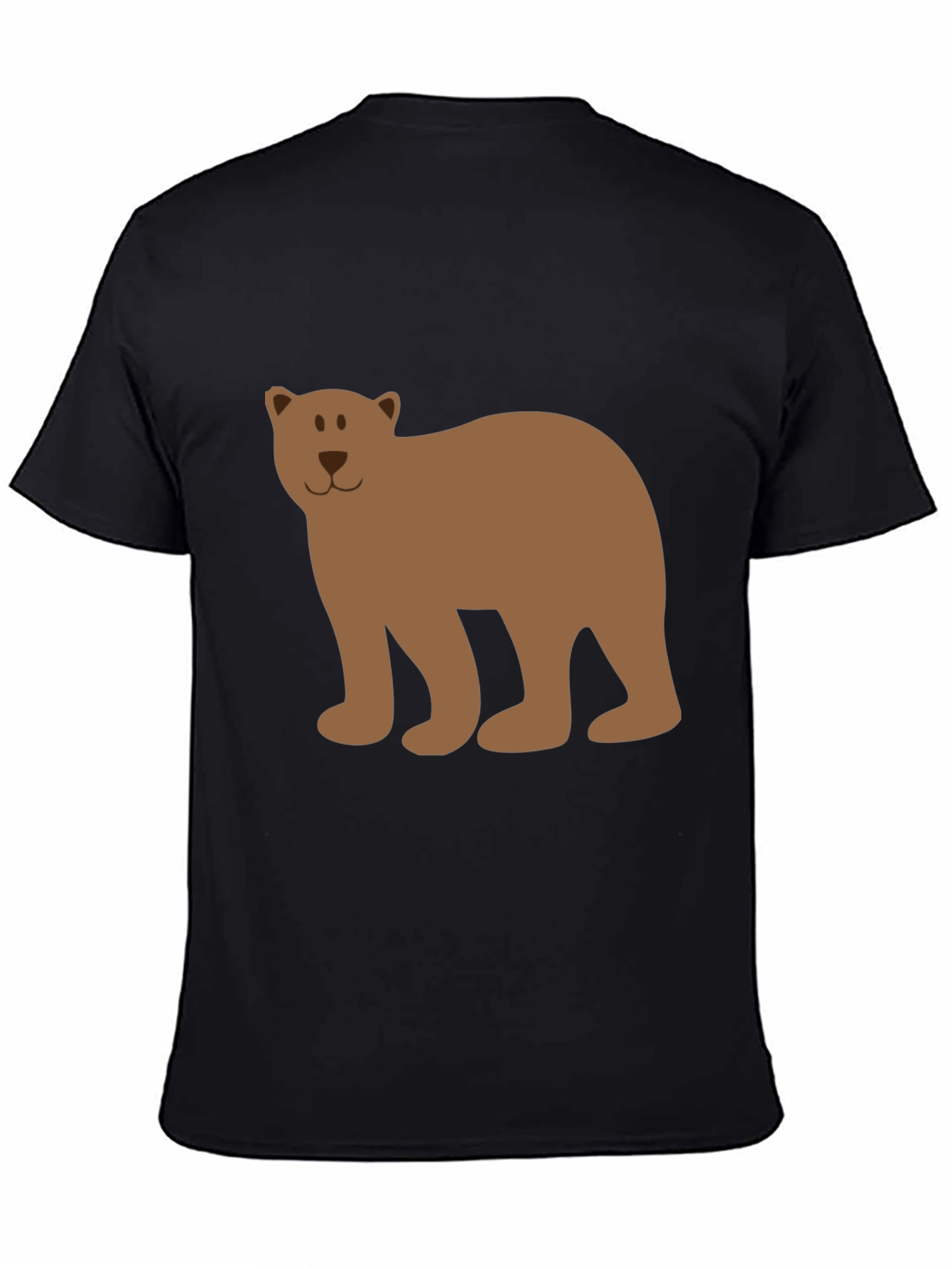 Black Bear Graphic Tee - Casual Black T-Shirt view 4