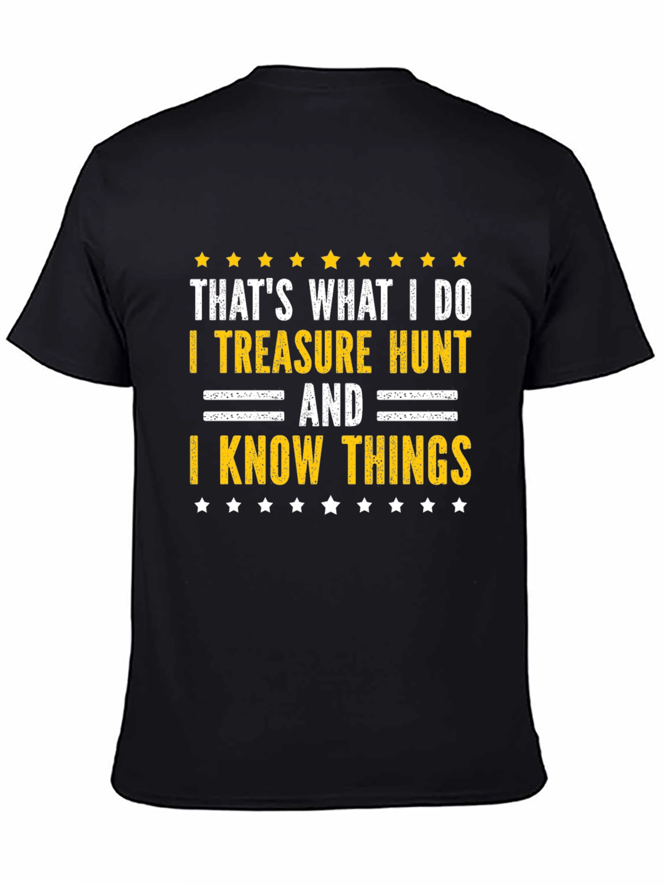 Black Treasure Hunt & Know Things Graphic Tee view 4