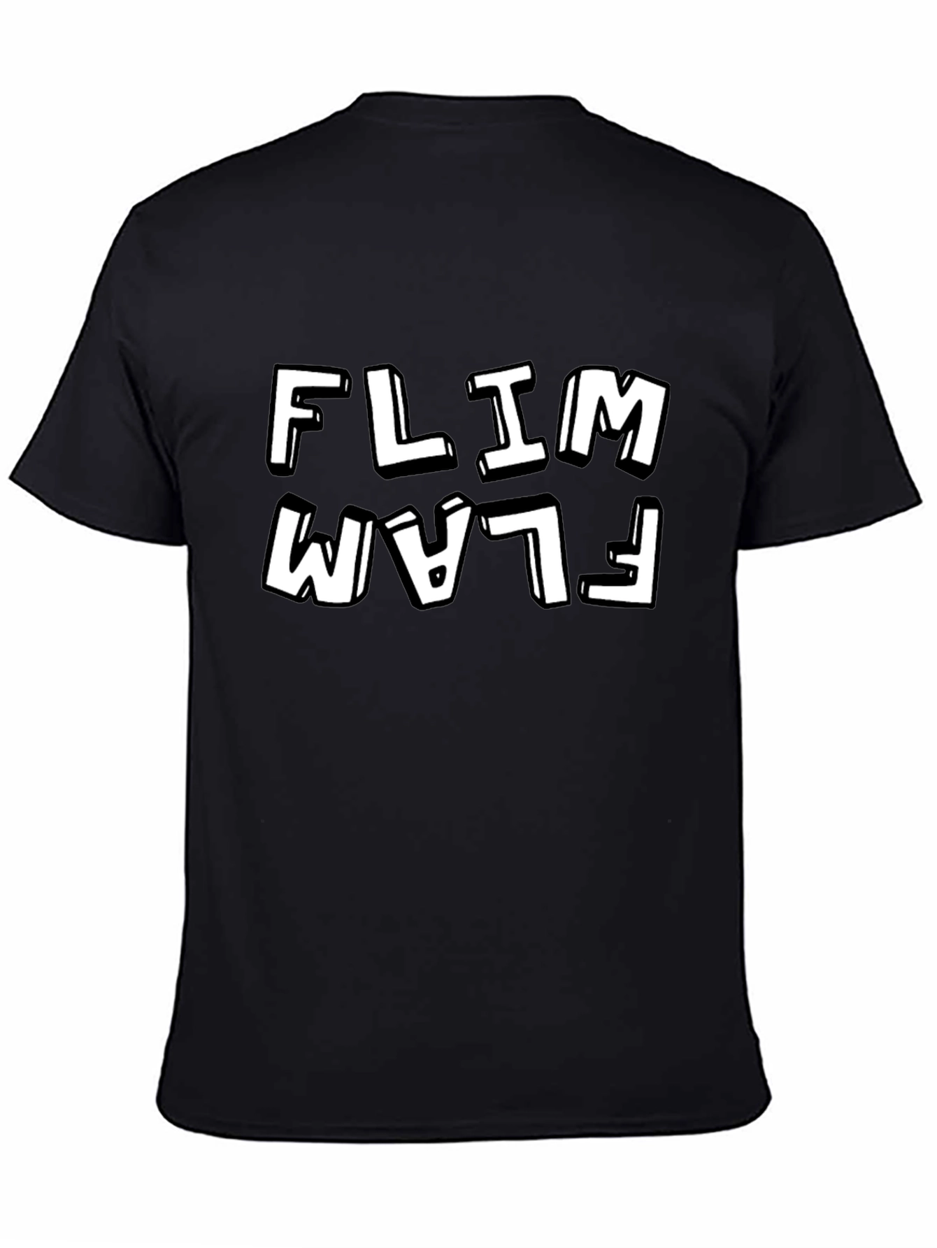 Black Flim Flam Black Graphic Tee - Men's Short Sleeve view 4