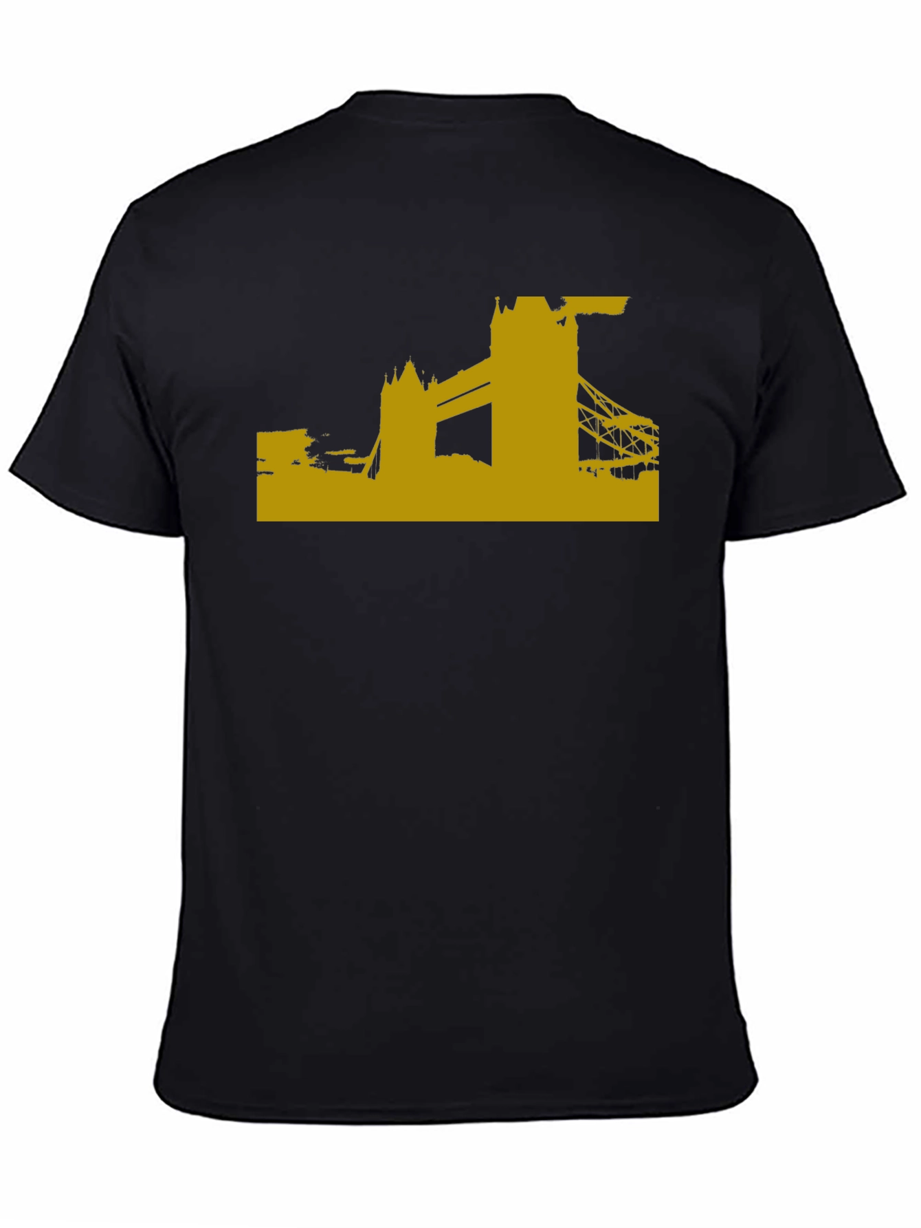 Black London Skyline Graphic Tee - Black view 4