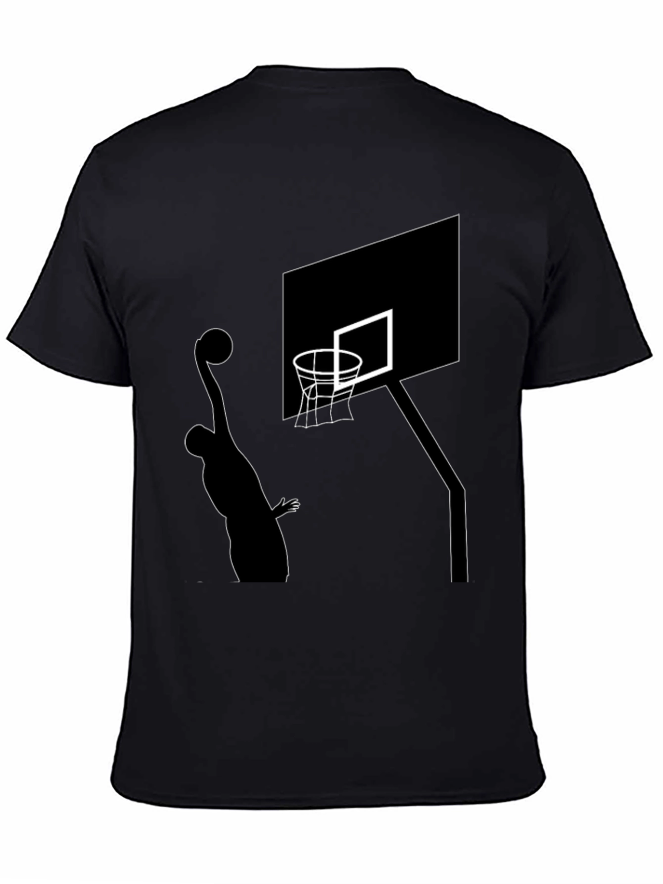 Black Basketball Graphic T-Shirt view 4