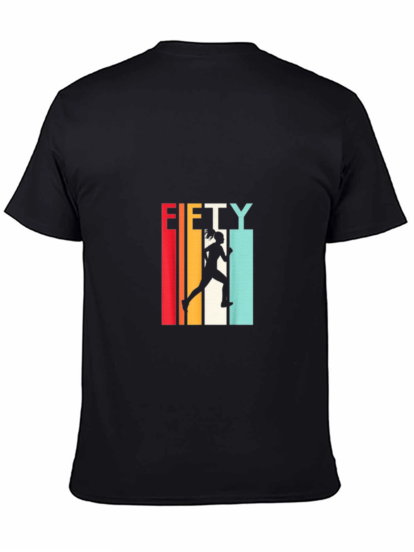 Black Retro Fifty Runner T-Shirt view 4