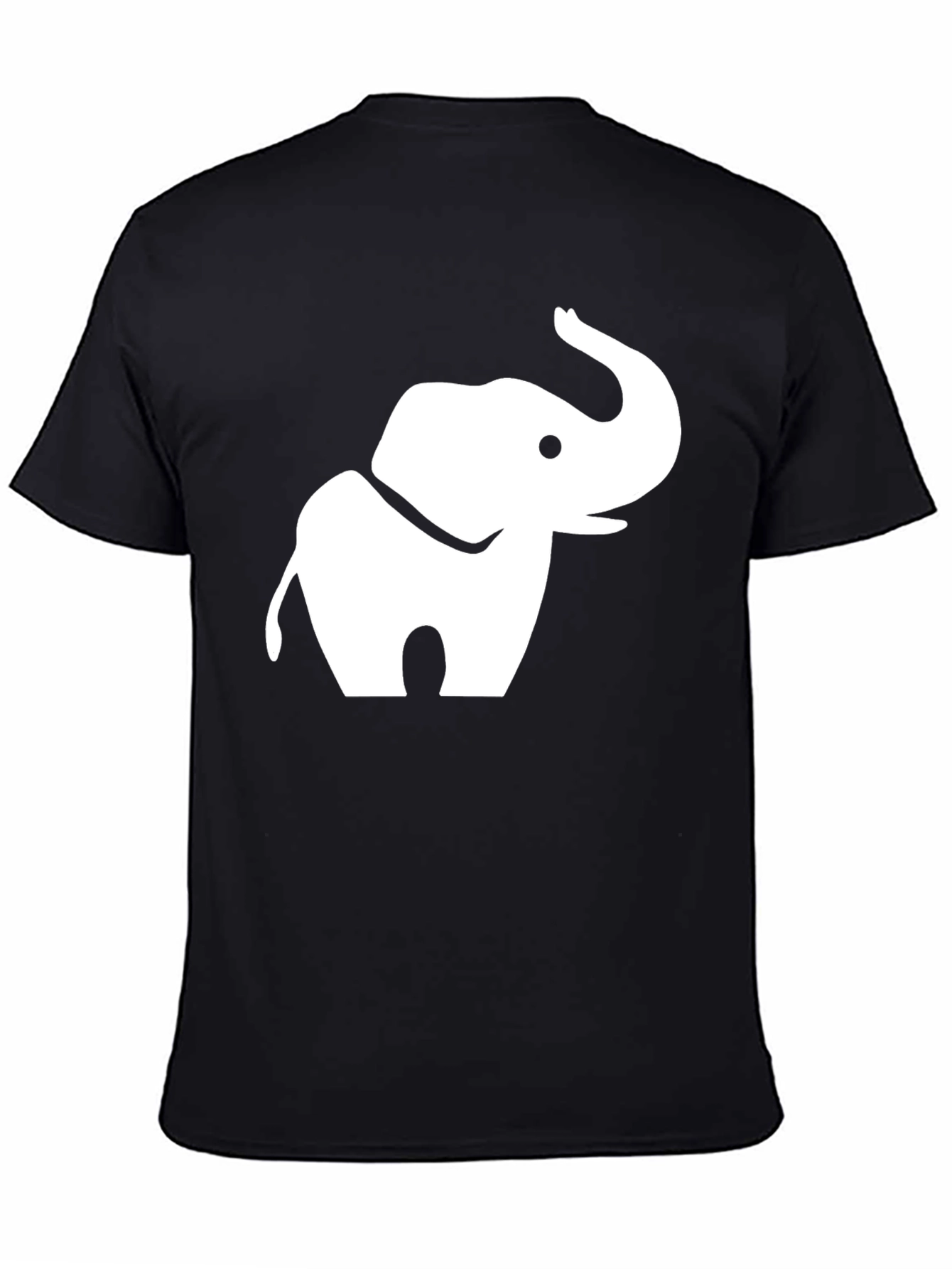 Black Elephant Graphic Tee - Black Cotton Blend view 4