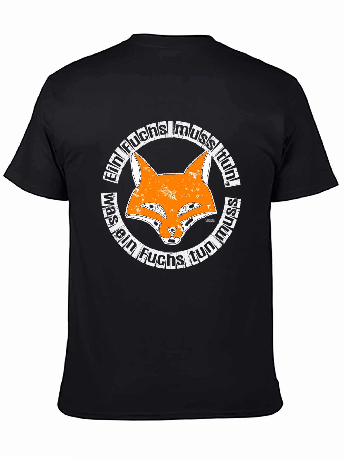 Black Ein Fuchs T-Shirt - Fox Graphic Tee view 4