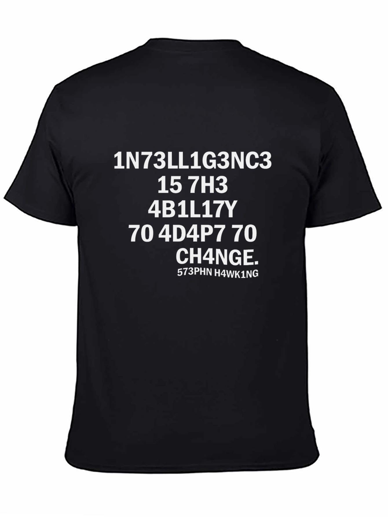 Black Intelligence Humor T-Shirt view 4