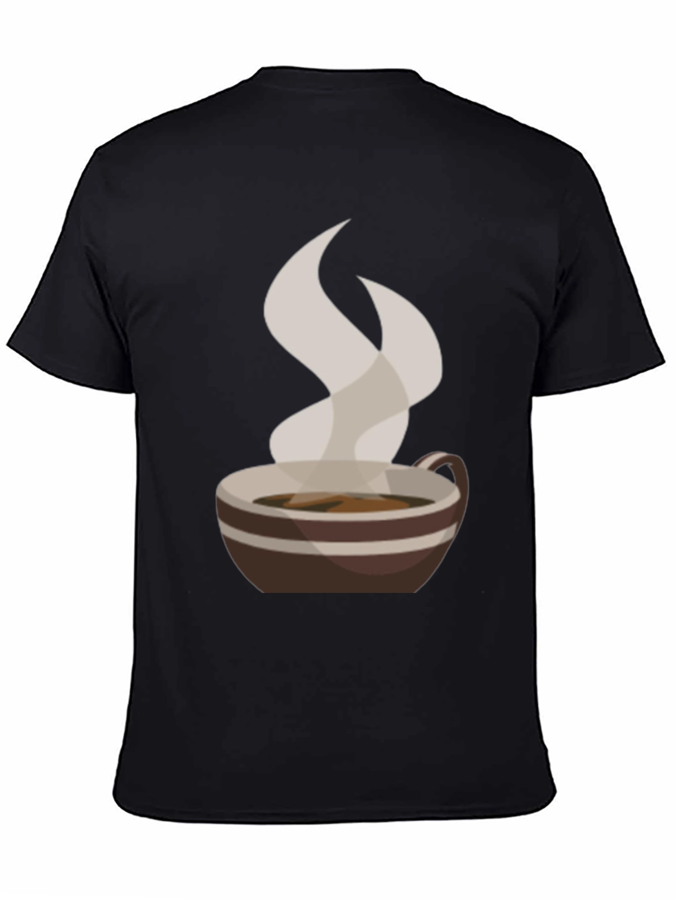 Black Coffee Cup Graphic Tee - Casual Style view 4