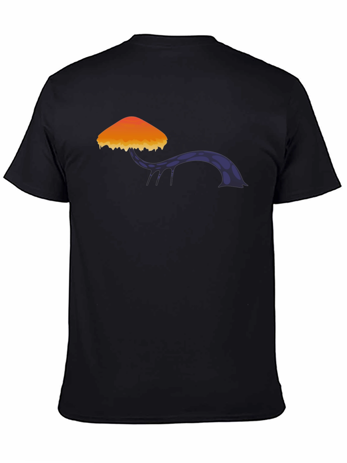 Black Mushroom Graphic Tee - Stylish Cotton Blend view 4