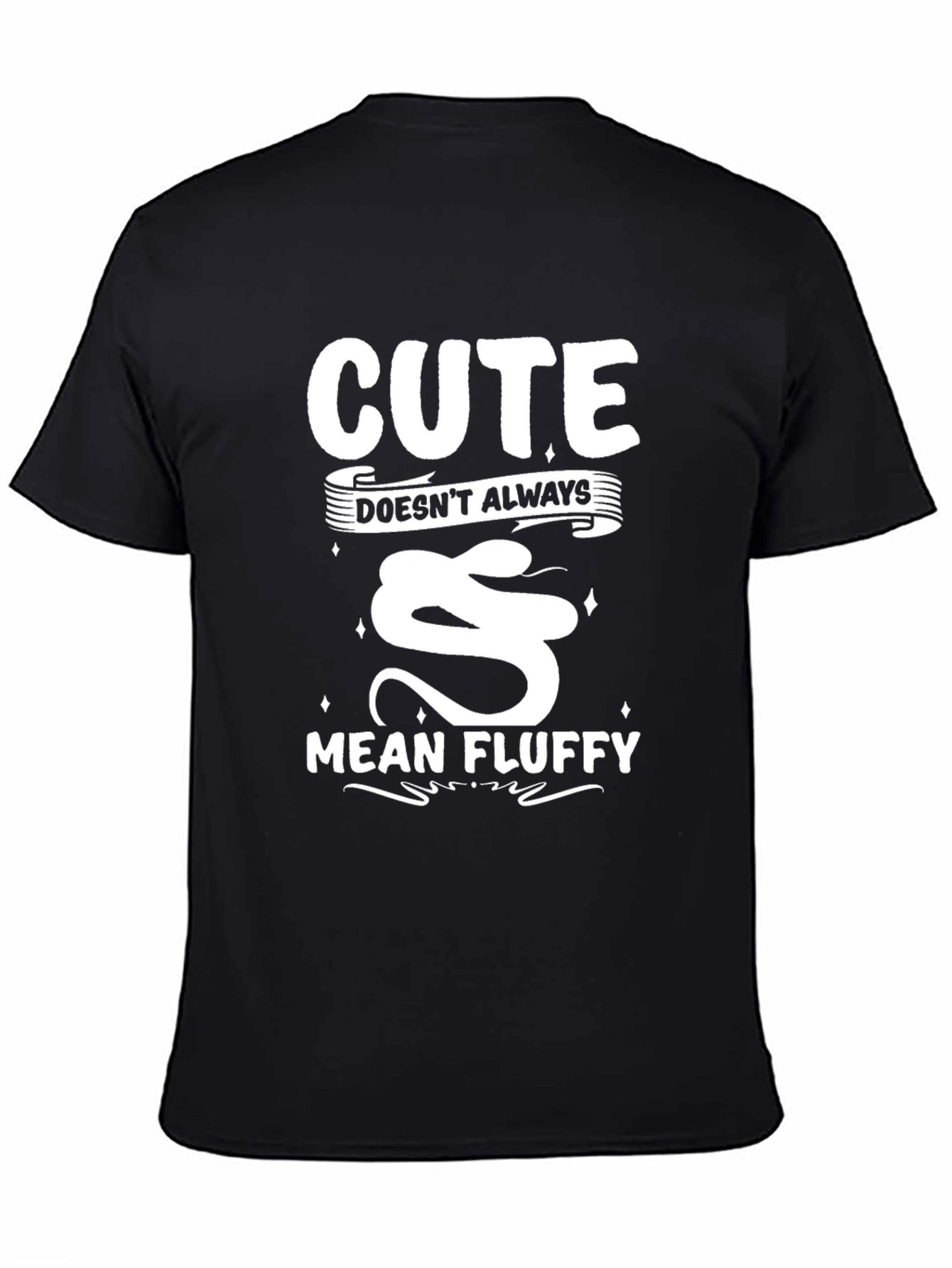 Black Cute Snake T-Shirt Funny Pet Lover Tee view 4