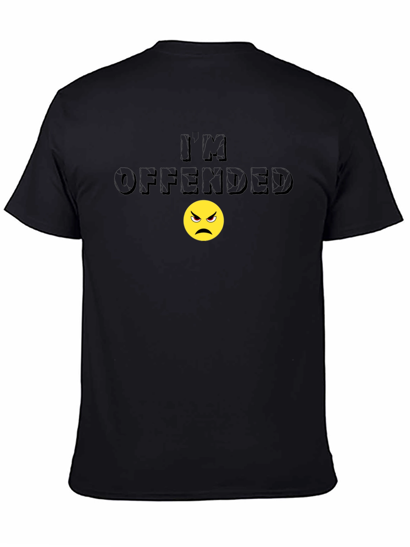 Black I'm Offended T-Shirt - Humorous Graphic Tee view 4