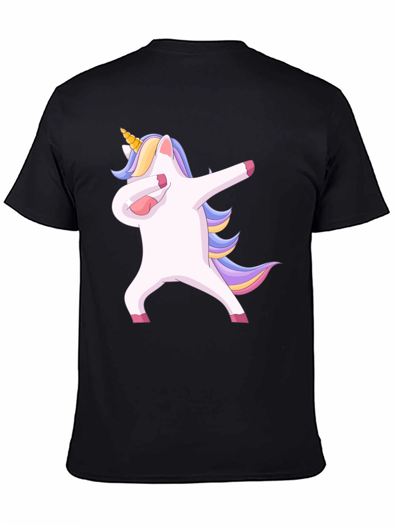 Black Dabbing Unicorn T-Shirt - Fun & Unique Design view 4