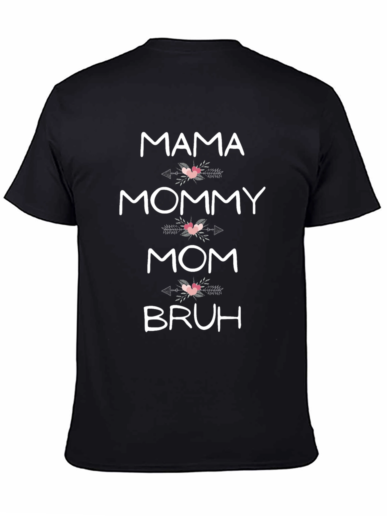 Black Mama Mommy Mom Bruh Funny T-Shirt view 4