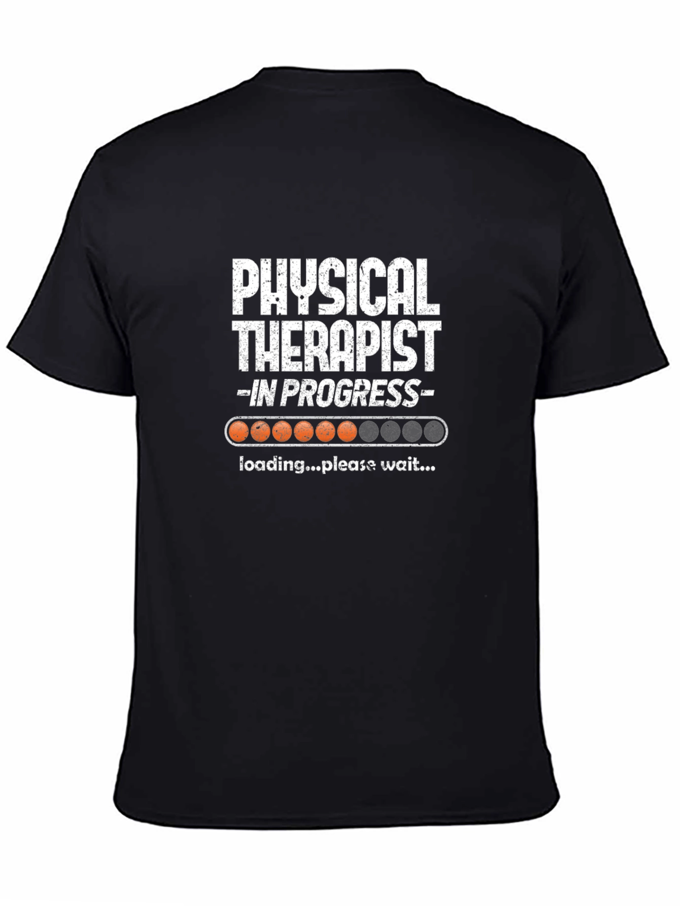Black Physical Therapist in Progress Loading T-Shirt view 4