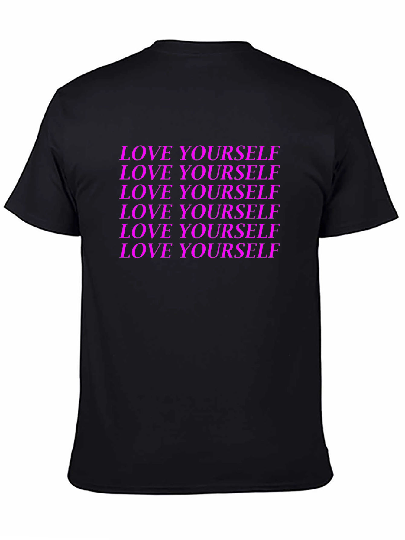 Black Love Yourself Graphic Tee - Black view 4