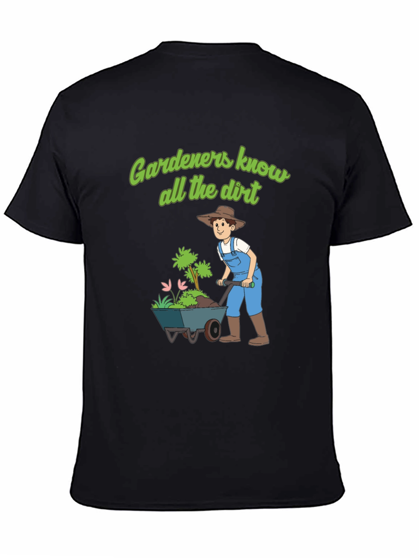 Black Gardeners Know All The Dirt T-Shirt view 4