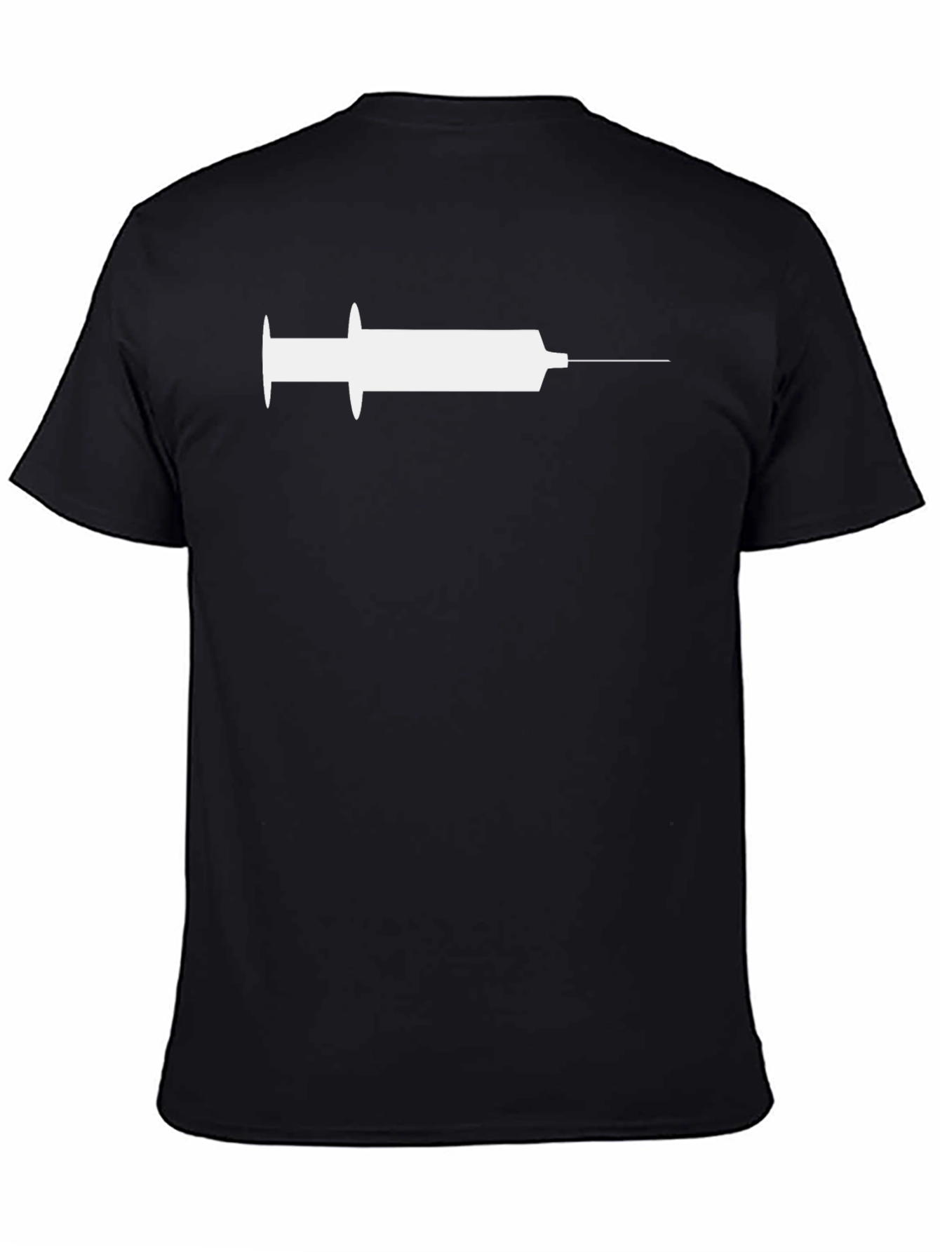 Black Syringe Graphic Tee - Inject Some Fun! view 4