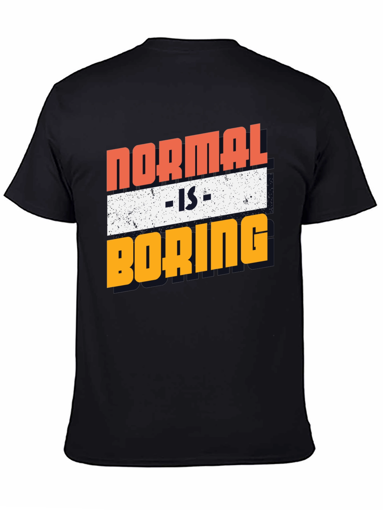 Black Normal Is Boring Graphic Tee view 4