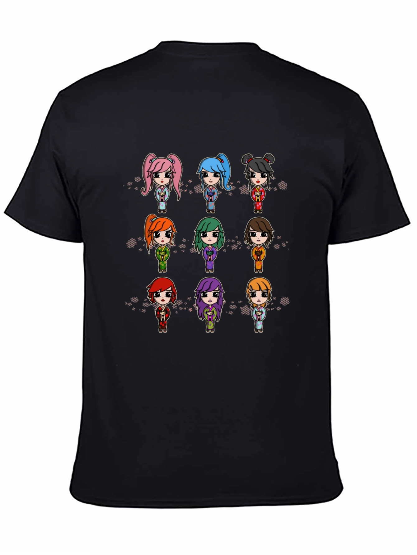 Black Anime Girl T-Shirt: Unique Design, Comfortable Fit view 4