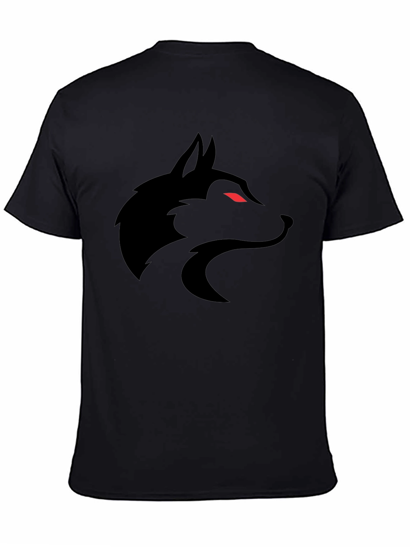 Black Black Wolf Graphic Tee - Men's Short Sleeve Shirt view 4