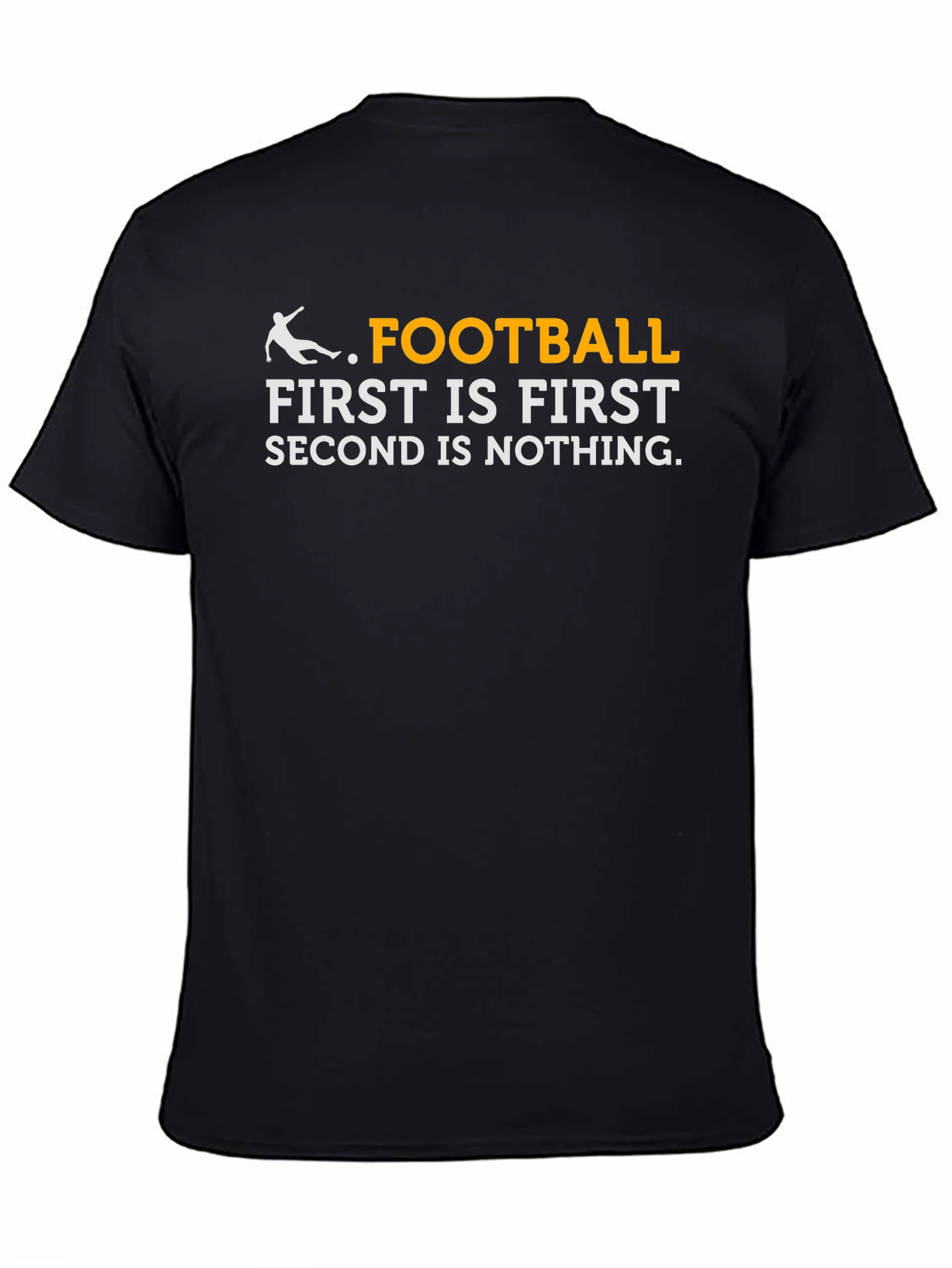 Black Football First T-Shirt view 4