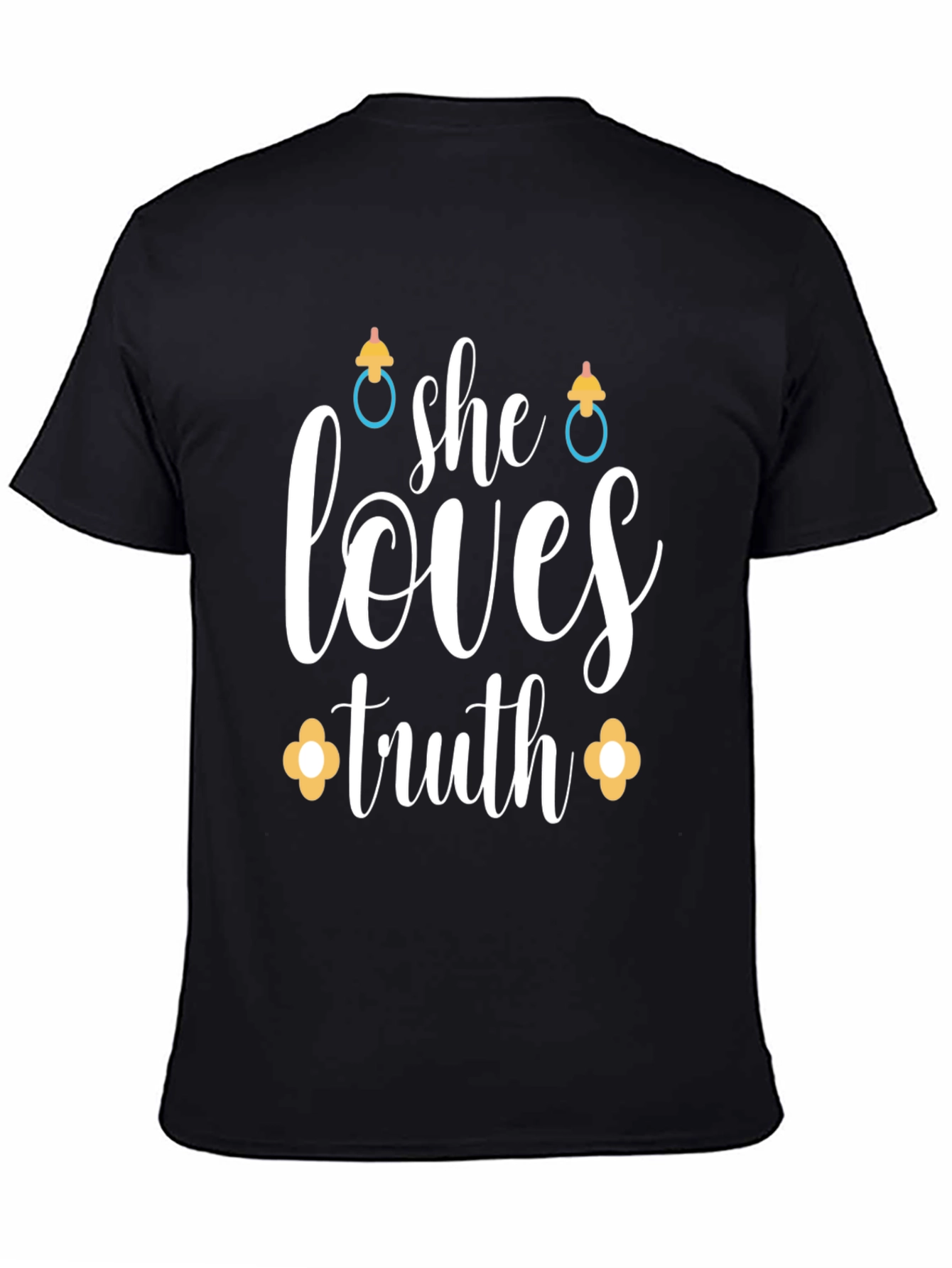 Black She Loves Truth T-Shirt view 4