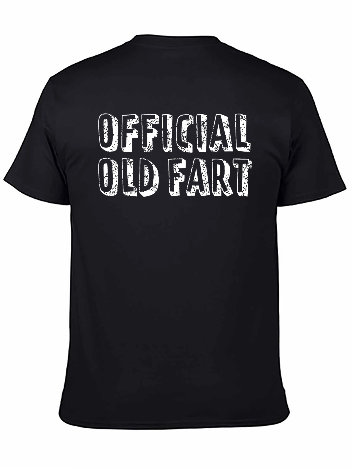 Black Official Old Fart Graphic Tee - Funny Novelty Shirt view 4