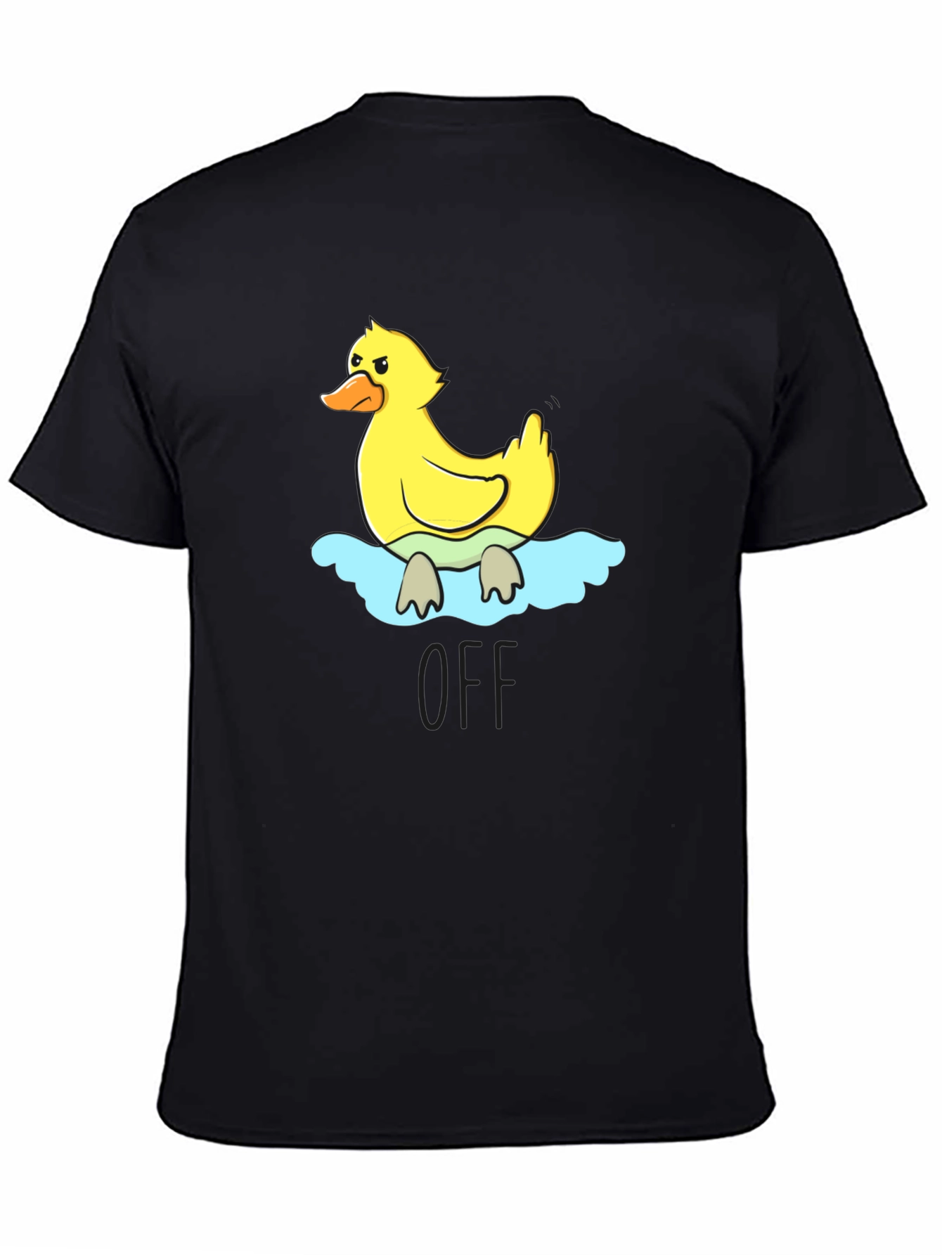 Black Duck Graphic Black T-Shirt view 4