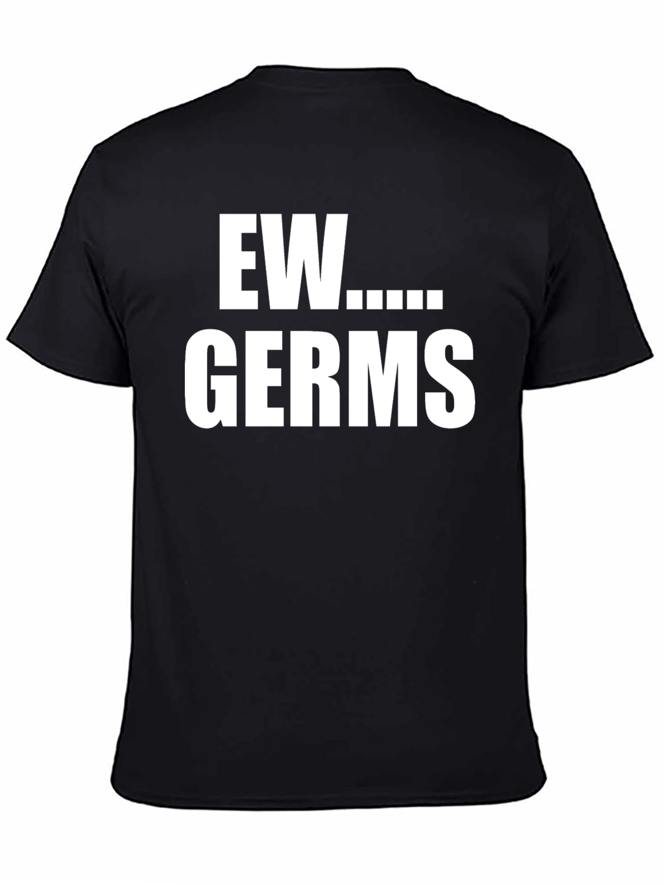 Black Ew Germs Graphic T-Shirt -  Novelty Tee view 4