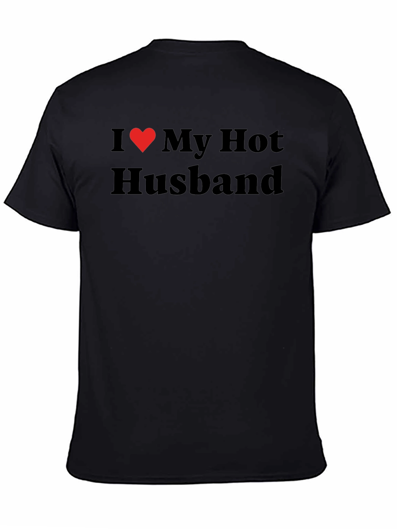 Black I Heart My Hot Husband T-Shirt - Novelty Apparel view 4