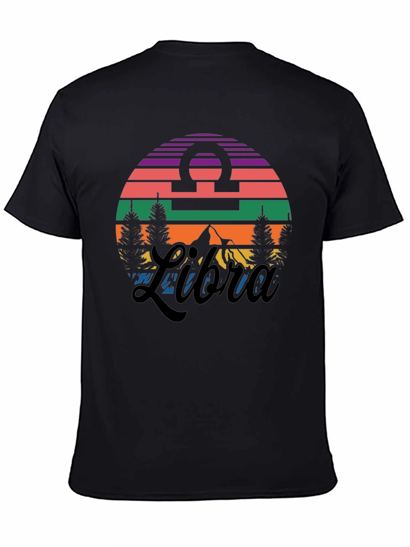 Black Libra Sunset T-Shirt view 4
