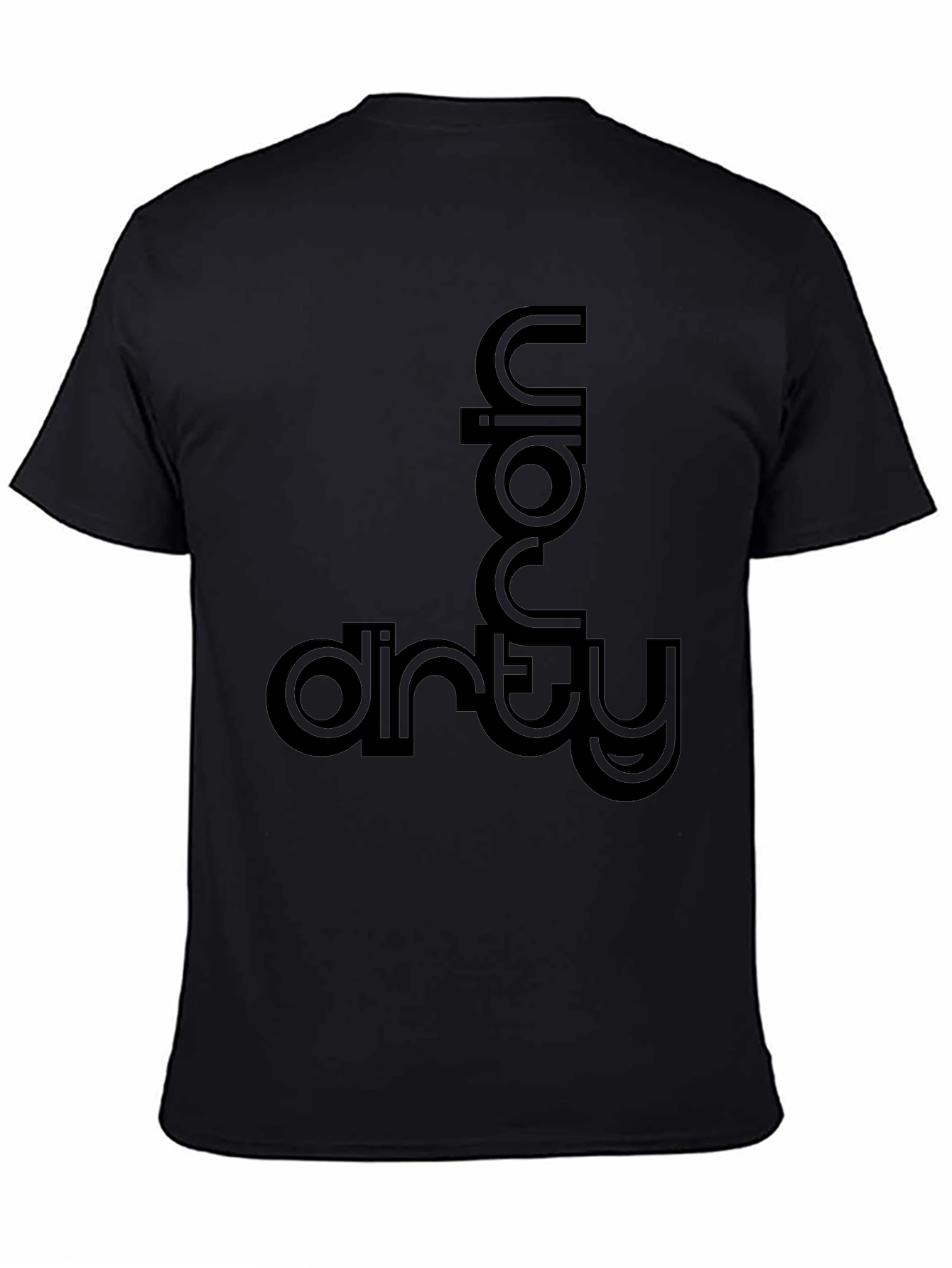 Black Urban Dirty T-Shirt - Stylish Graphic Tee view 4