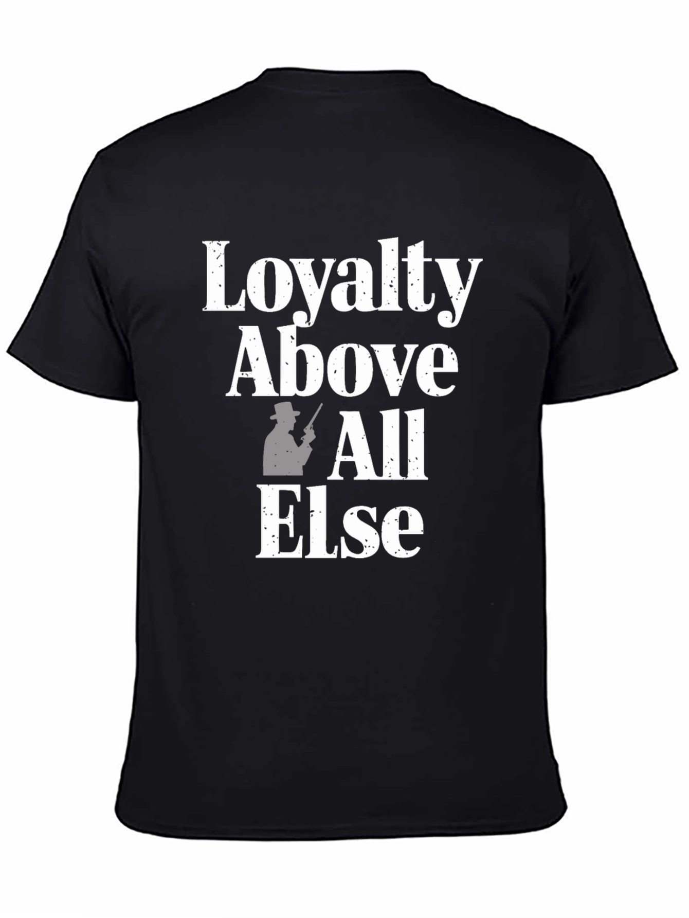 Black Loyalty Above All Else Graphic T-Shirt view 4
