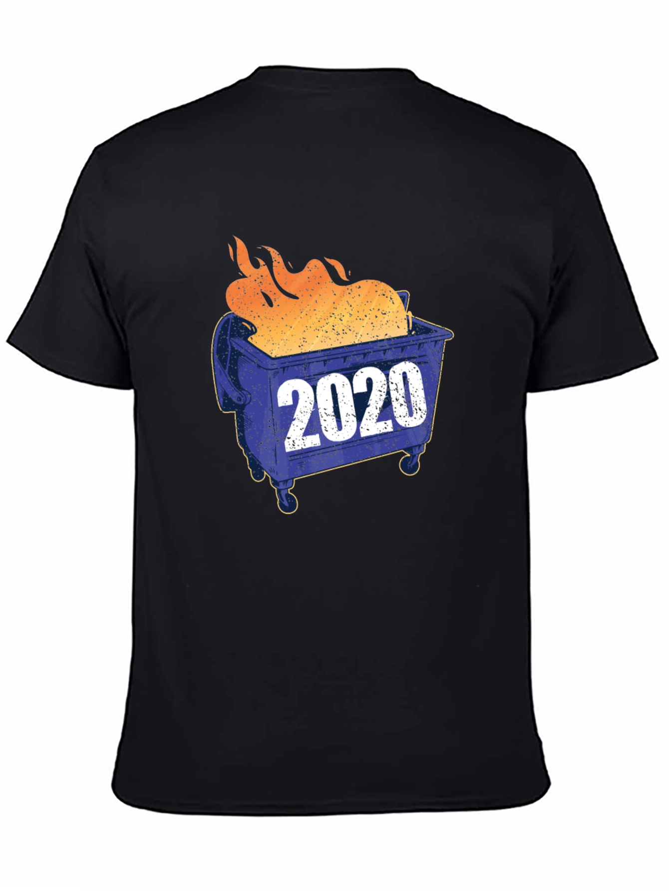 Black 2020 Dumpster Fire Graphic T-Shirt view 4