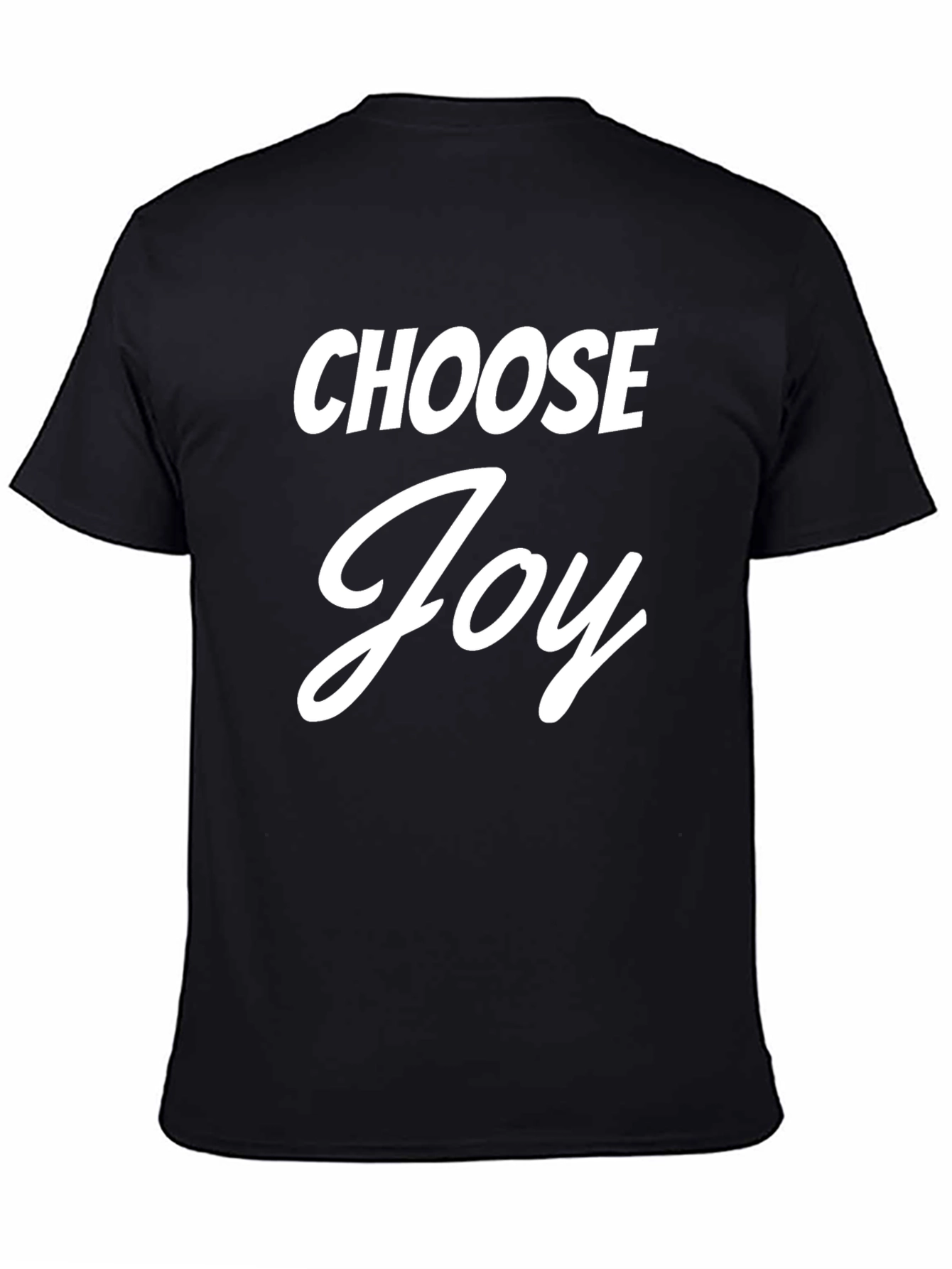Black Choose Joy Graphic Tee - Positive Vibes T-Shirt view 4